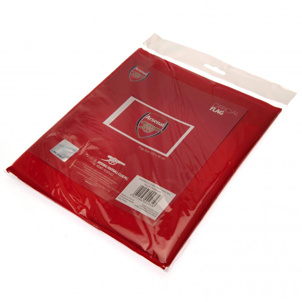 Arsenal FC Core Crest Flag - Gift Arch