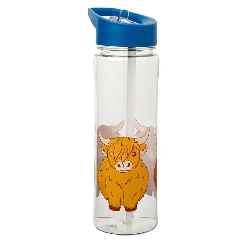 550ml Water Bottle Highland Coo Cow - Gardens Countryside & Farm Parks