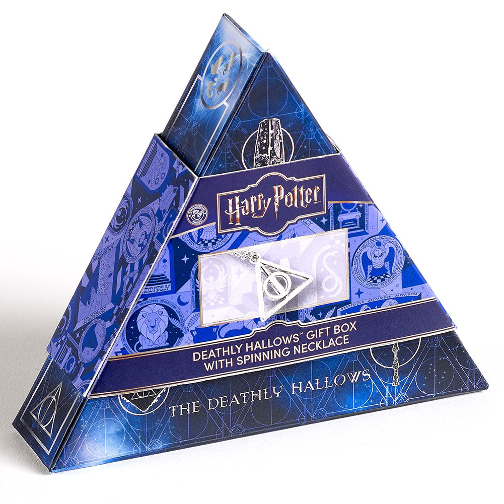 Harry Potter Spinning Deathly Hallows Necklace Gift Box - Gift Arch