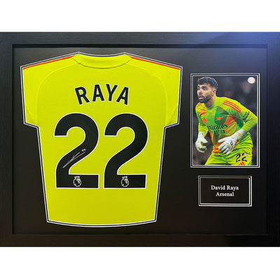 Arsenal FC Raya Signed Shirt (Framed) - Gift Arch