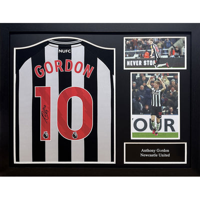 Newcastle United FC Gordon Signed Shirt (Framed) - Gift Arch