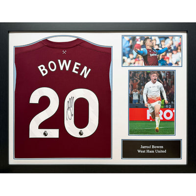 West Ham United FC Bowen Signed Shirt (Framed) - Gift Arch