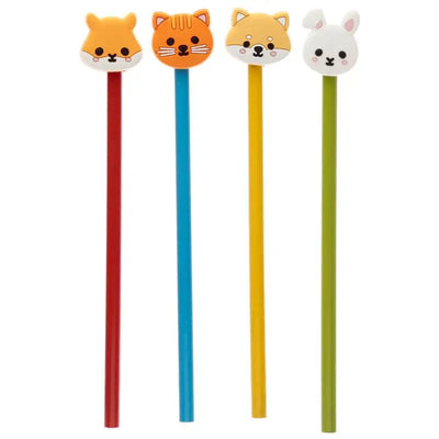 Adoramals Animal Pencil with PVC Topper - Zoo Safari & Wildlife Parks
