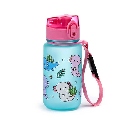 Adoramals Axolotl Pop Top 350ml Shatterproof Bottle - Water Bottles & Flasks
