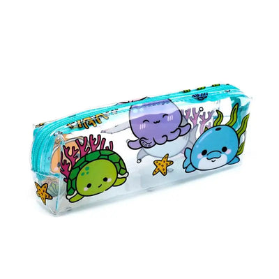 Adoramals Ocean Clear Pencil Case - Sealife & Aquarium