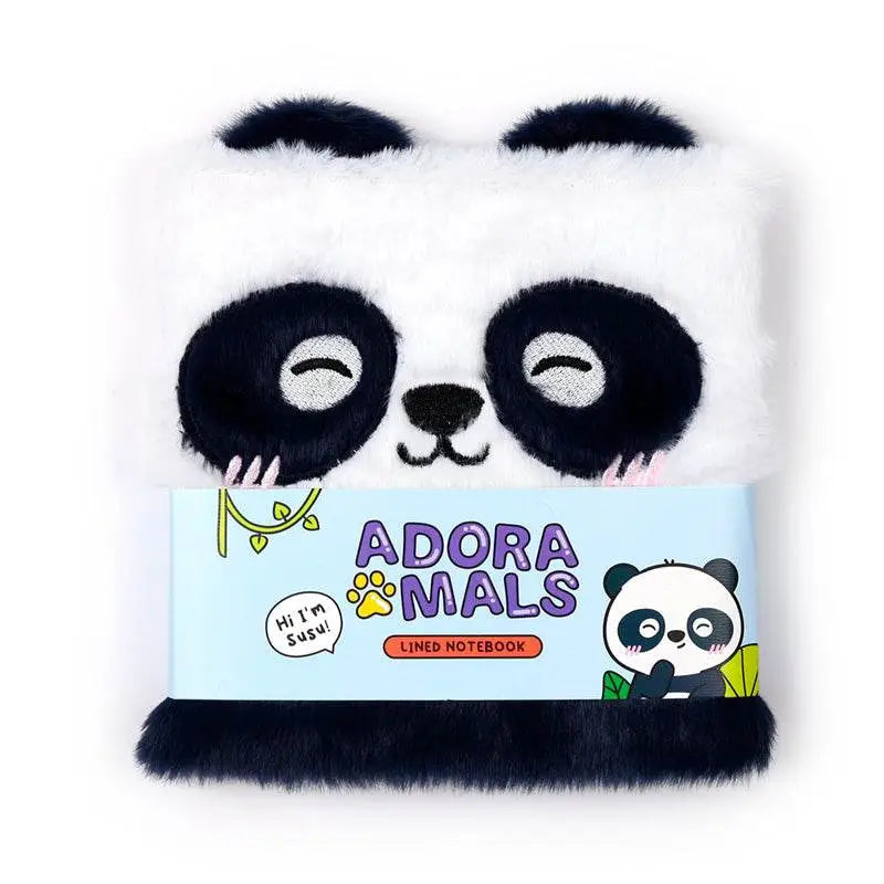 Adoramals Panda Plush Notebook - Zoo Safari & Wildlife Parks