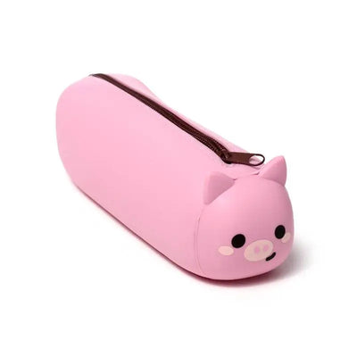 Adoramals Pig Silicone Pencil Case - Gardens Countryside & Farm Parks