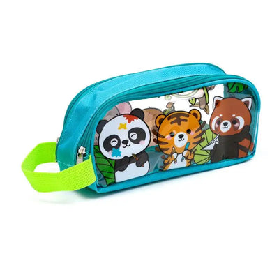 Adoramals Wild Clear Window Pencil Case - Zoo Safari & Wildlife Parks