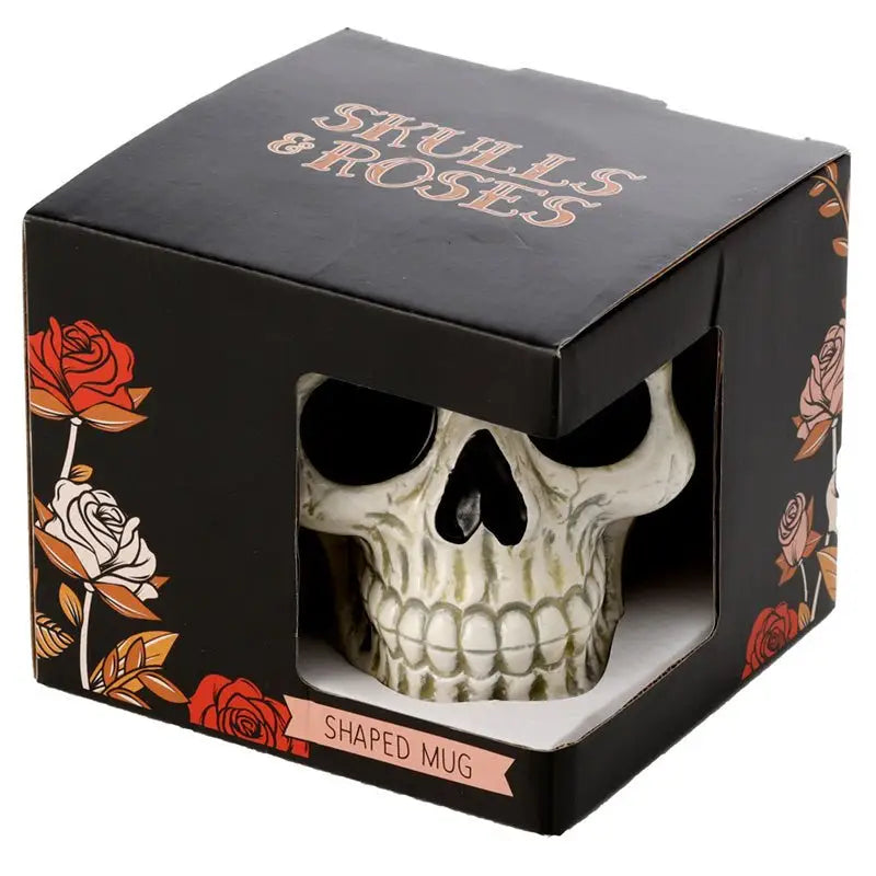 Ancient Skull Head Ceramic Shaped Mug