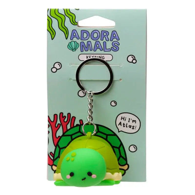 Atlas the Turtle Adoramals 3D PVC Keyring - Keyrings & Key Chains