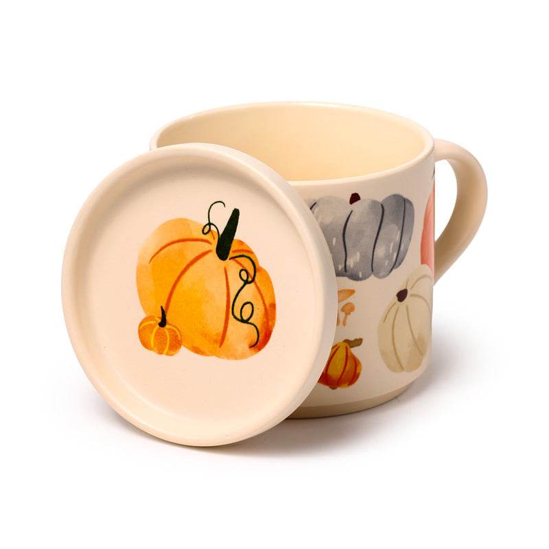 Autumn Harvest Porcelain Mug & Coaster Lid Set - Gift Arch