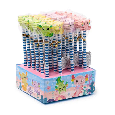 Axolotl (Salamander) Pencil & Eraser Topper - Zoo Safari & Wildlife Parks