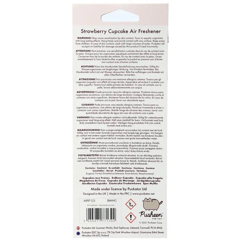 Strawberry Cupcake Pusheen the Cat Pusheenicorn Air Freshener - Gift Arch