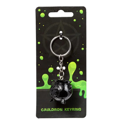 Cauldron with Pentagram Keyring - Myth & Magic