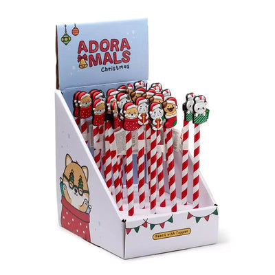 Christmas Adoramals Pencil with PVC Topper - Christmas Gifts & Decorations