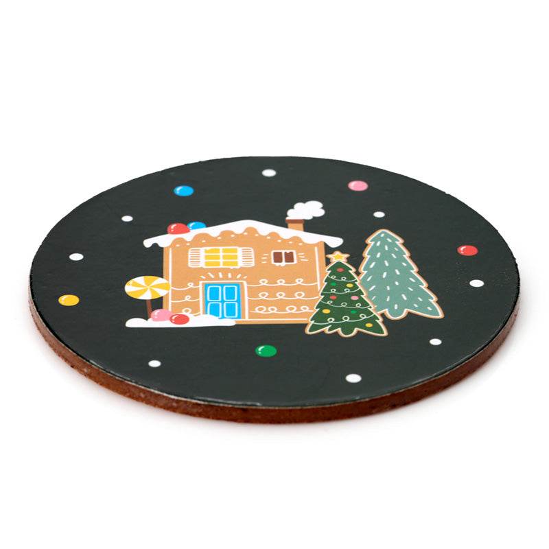 Christmas Baker Street Set of 4 Cork Coasters - Gift Arch