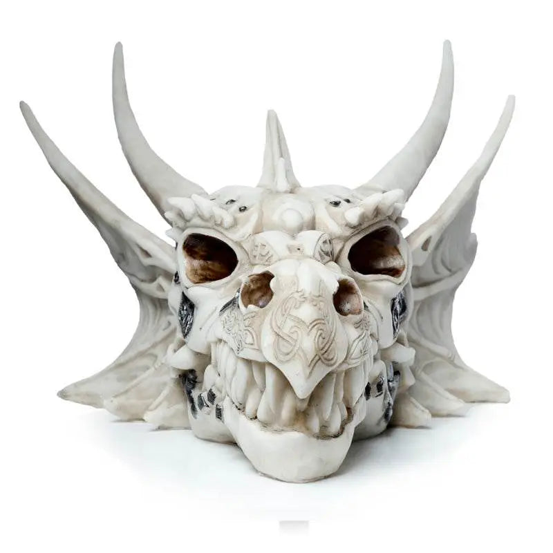 Dragon Skull Decoration with Metallic Detail - Dragon Gifts