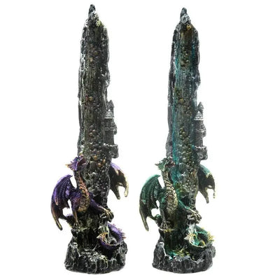 Dragon Waterfall Upright Ashcatcher Incense Stick Burner - Incense Burners & Ash Catchers