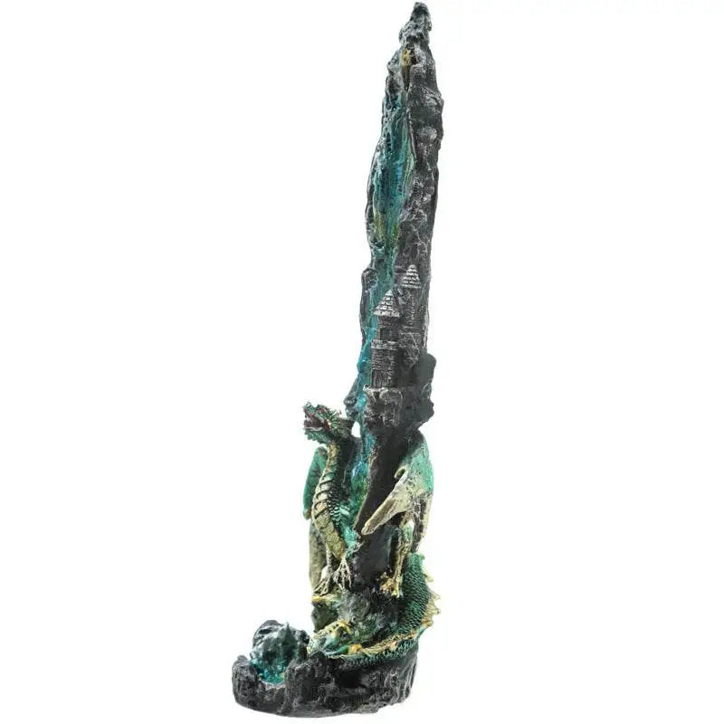 Dragon Waterfall Upright Ashcatcher Incense Stick Burner - Incense Burners & Ash Catchers