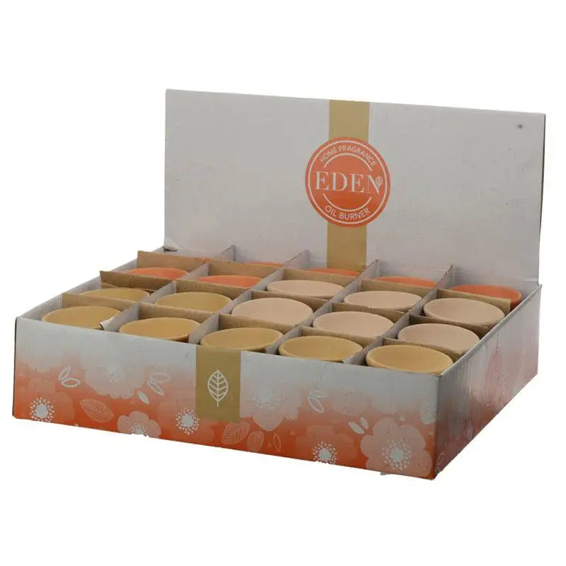 Eden Ceramic Oil Burner with Embossed Triangle Pattern - Oil Burners & Wax Melt Burners