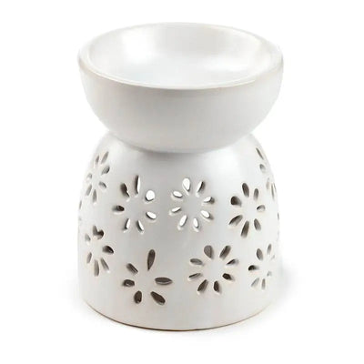 Eden Daisy Cut Out Ceramic Oil & Wax Melt Burner - Oil Burners & Wax Melt Burners