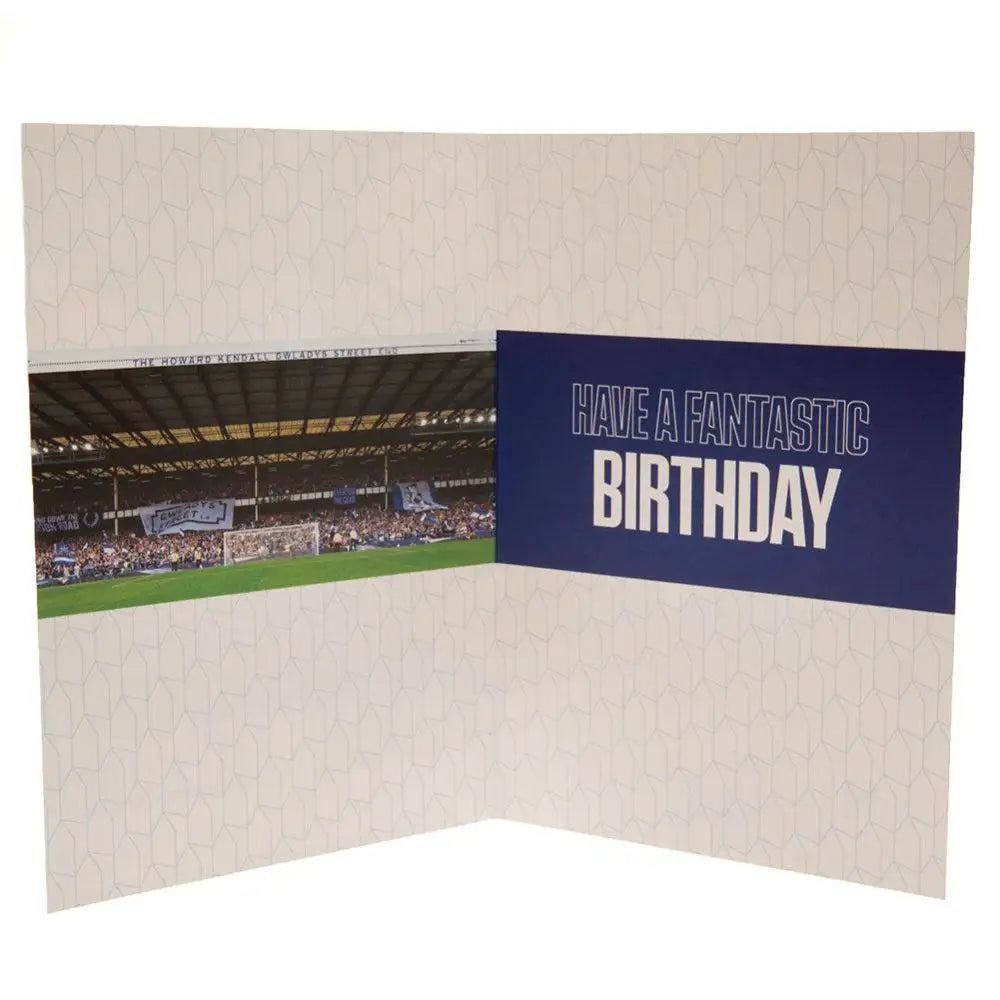Everton FC Birthday Card With Stickers