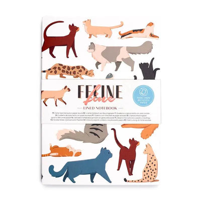 Feline Fine Cats (New) Recycled Paper A5 Notebook - Cat Gifts & Collectables