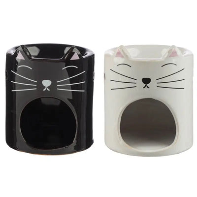 Feline Fine Ceramic Cat Head Oil Burner - Oil Burners & Wax Melt Burners