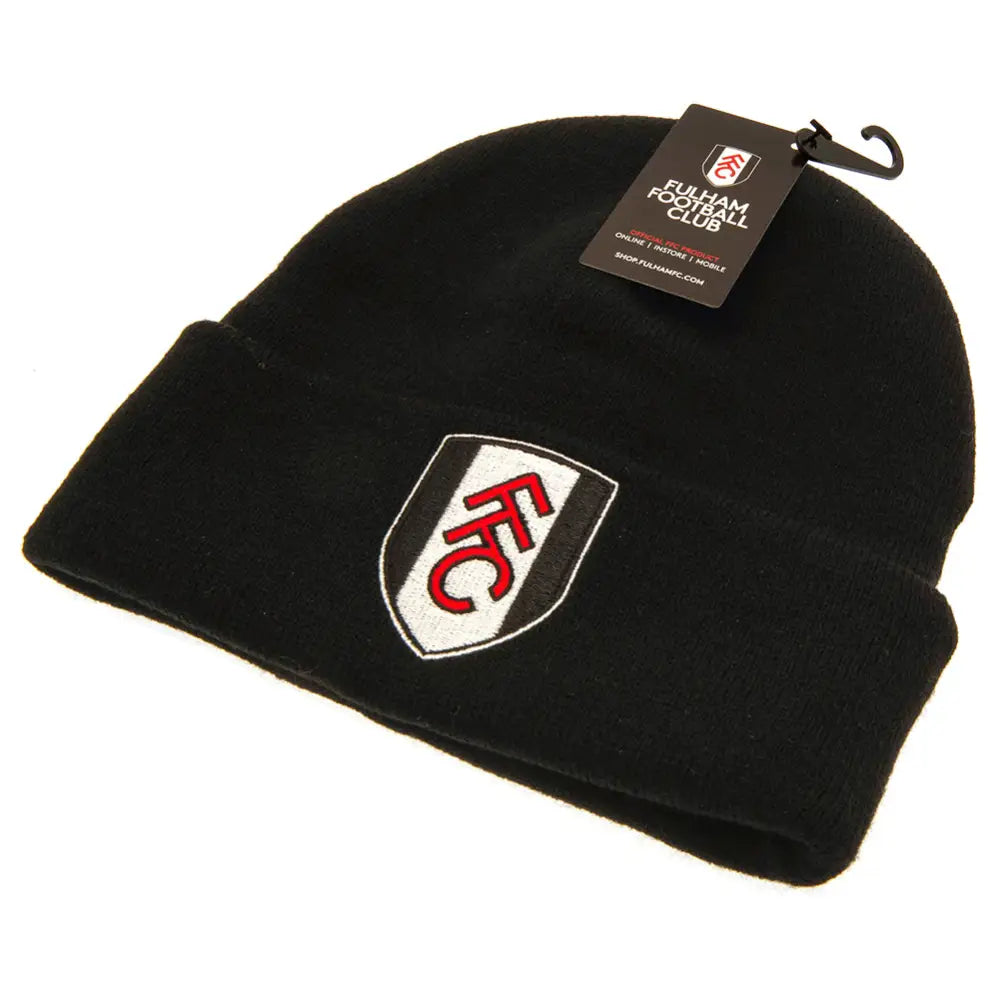 Fulham FC Black Cuff Beanie
