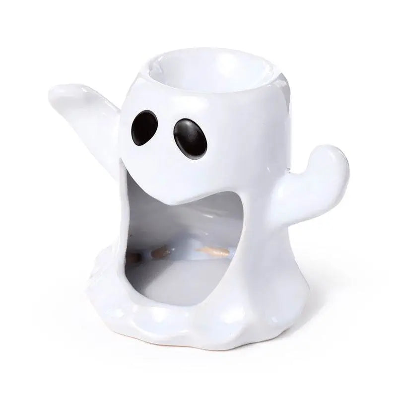 Ghost Shaped Ceramic Oil & Wax Melt Burner - Halloween Gifts & Decorations