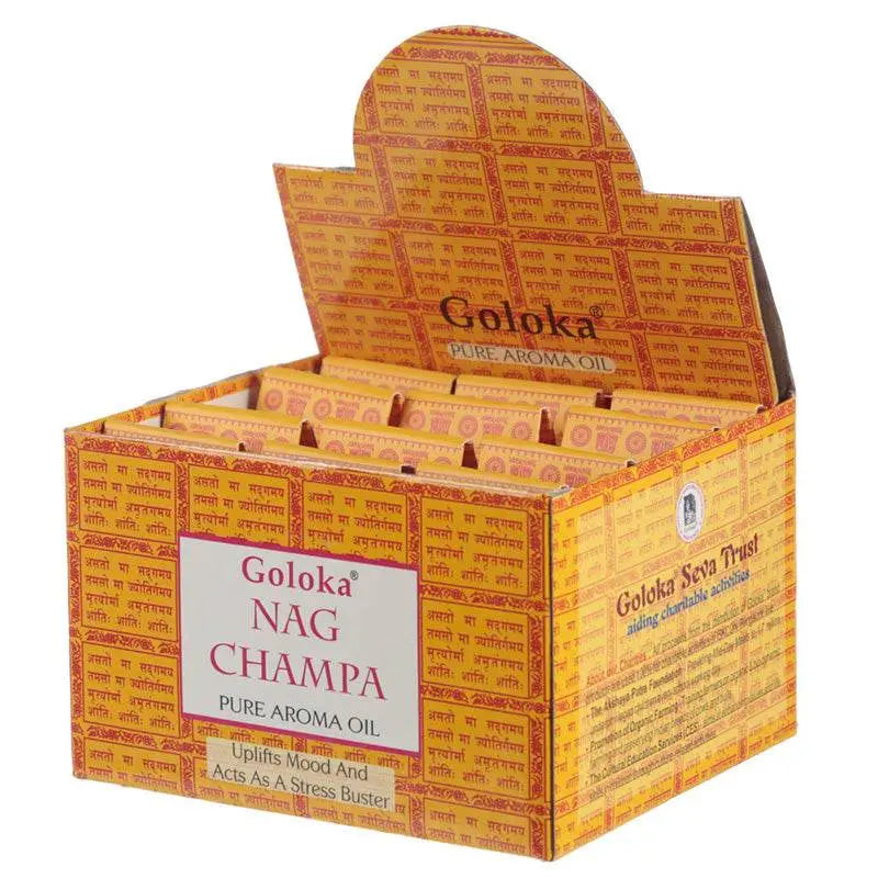 Goloka Aroma Oil Nag Champa 10ml - Fragrance Oils