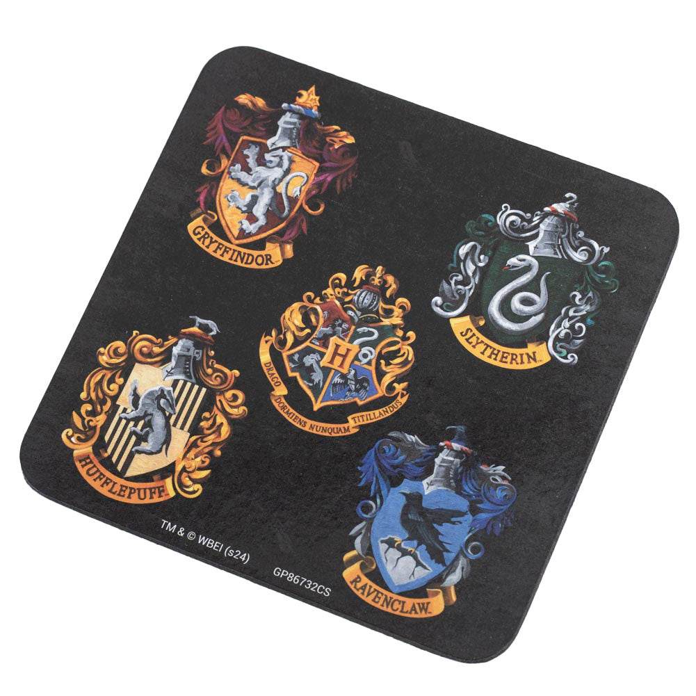 Harry Potter Colourful Crest Mug & Coaster Set - Gift Arch
