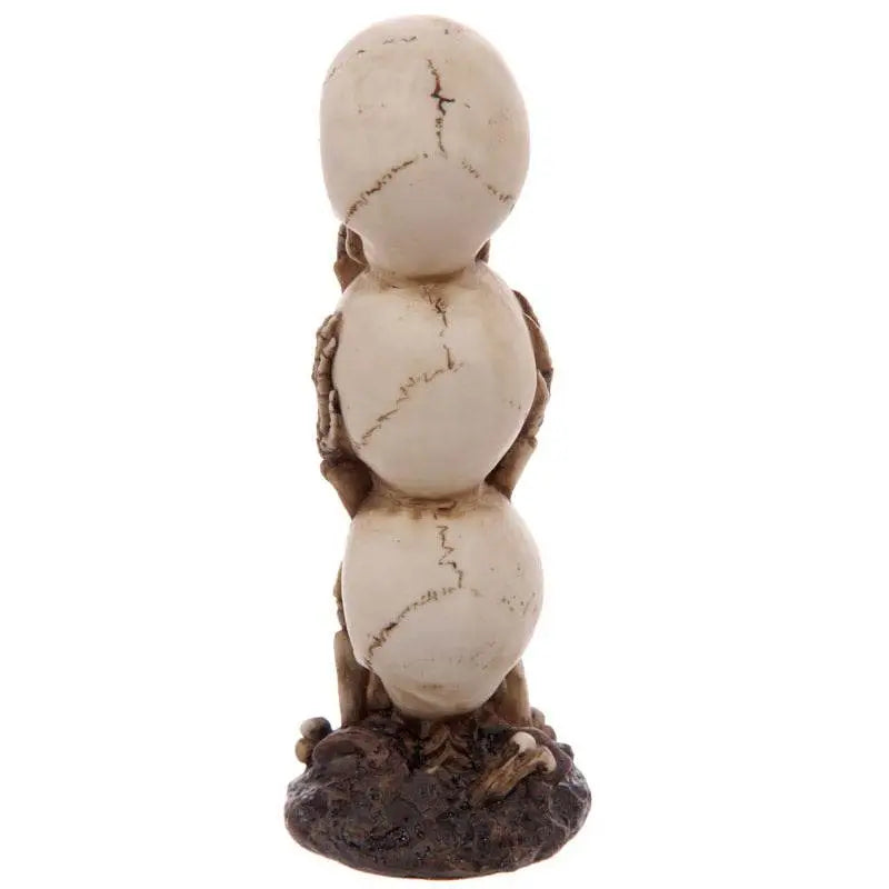 Hear No Speak No See No Evil Skull Totem Decoration - Gothic Fantasy Skulls & Skeletons