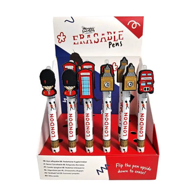 Inkredible Erasable Pen with PVC London Souvenir Topper - Novelty Pens