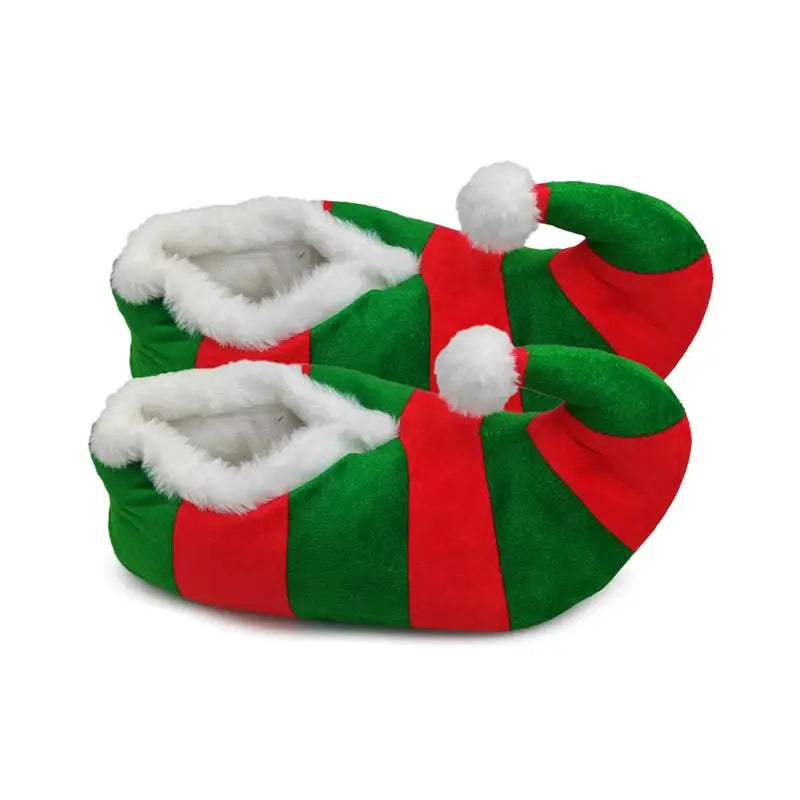 Jingle Bunch Christmas Elf Slippers (Unisex One Size) - Christmas Gifts & Decorations