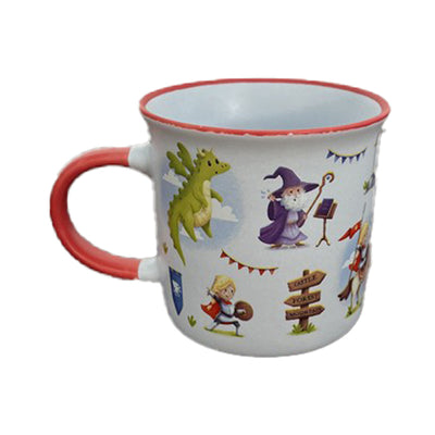 Knights & Dragons Fine-Rimmed Porcelain Mug - Gift Arch