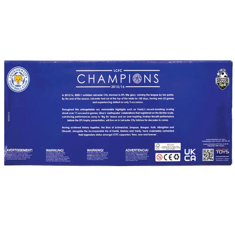 Leicester City FC SoccerStarz Premier League Winners Team Pack