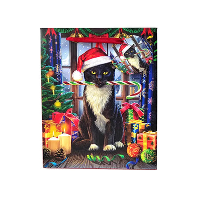 Lisa Parker Christmas Krampus Cat Gift Bag Medium