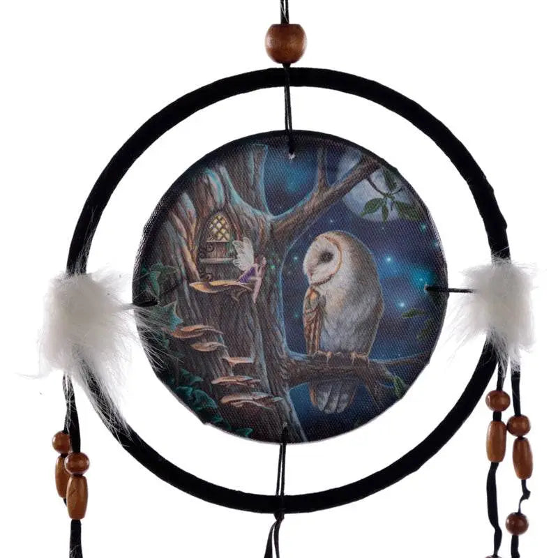 Lisa Parker Fairy Tales Owl & Fairy Dreamcatcher 16cm - Lisa Parker Designs