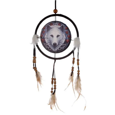 Lisa Parker Guardian of the Fall Wolf Dreamcatcher 16cm - Lisa Parker Designs