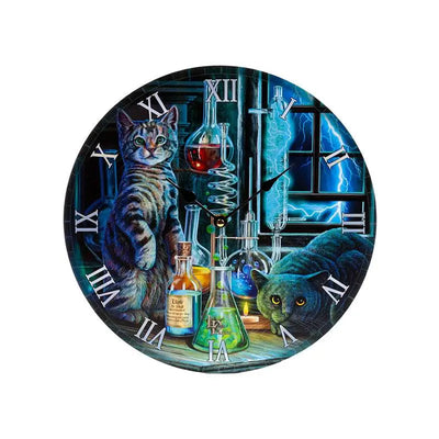 Lisa Parker Jekyll and Hyde Cats Picture Clock - Clocks