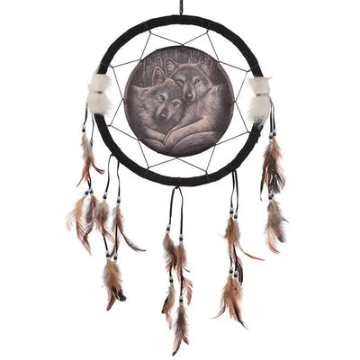 Lisa Parker Loyal Companions Wolf Dreamcatcher 33cm - Lisa Parker Designs