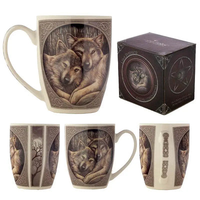 Lisa Parker Loyal Companions Wolf Porcelain Mug - Mugs & Coffee Cups