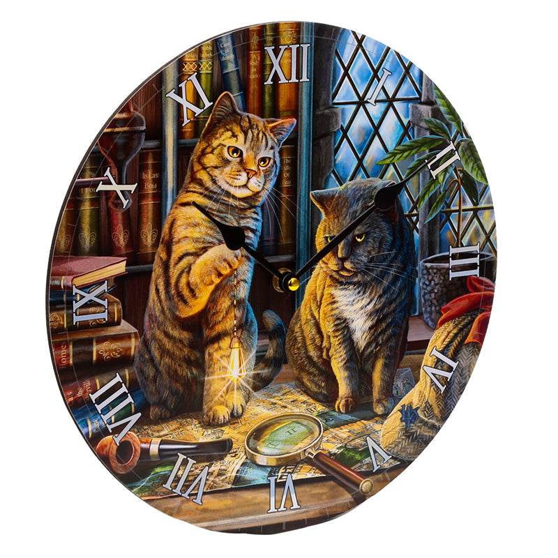 Lisa Parker Purrlock Holmes Cat Picture Clock - Gift Arch