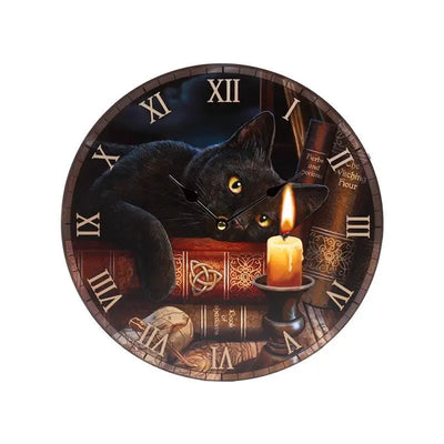 Lisa Parker Witching Hour Cats Picture Clock - Clocks