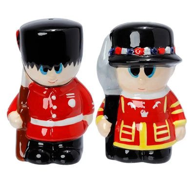 London Guardsman & Beefeater Ceramic Salt & Pepper Set - British & London Souvenir Gifts