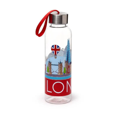 London Icons Panorama 500ml Water Bottle with Metallic Lid - Water Bottles & Flasks