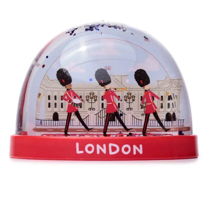 London Souvenir Guardsman on Parade Medium Glitter Snow Storm - Snow Globes