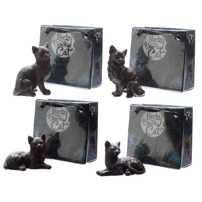 Lucky Black Cat in a Mini Gift Bag - Cat Gifts & Collectables