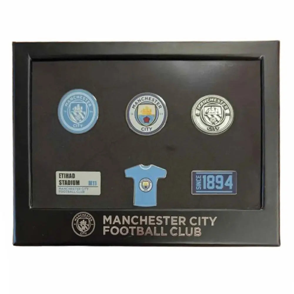 Manchester City FC 6pc Badge Set
